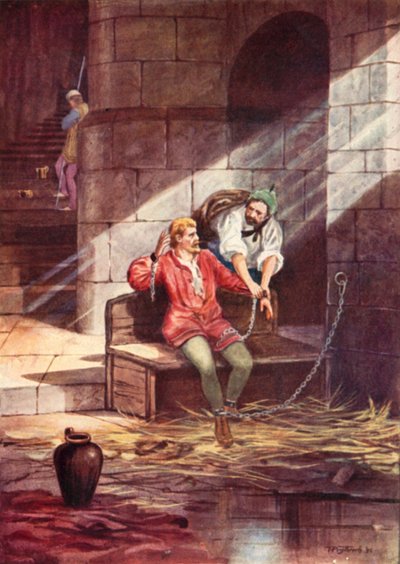 Escape de Gruffudd ap Cynan, Rey de Gwynedd, del Castillo de Chester de Thomas Prytherch