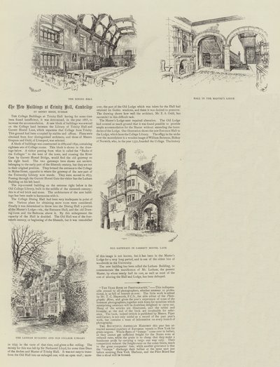 Los Nuevos Edificios en Trinity Hall, Cambridge de Thomas Raffles Davison