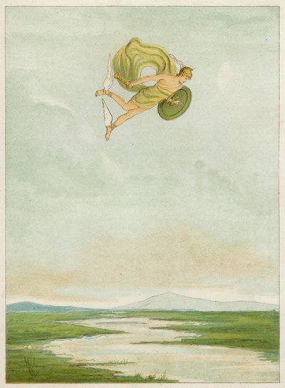 Perseo volando para matar a la Gorgona de Thomas Ralph Spence
