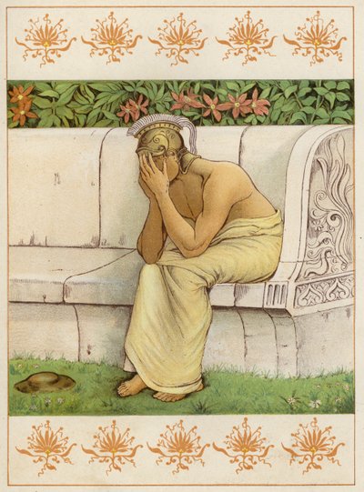 Perseo llorando, habiendo matado a Akrisios de Thomas Ralph Spence