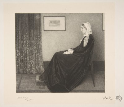 Arreglo en gris y negro: Retrato de la madre del artista de Thomas Robert Way