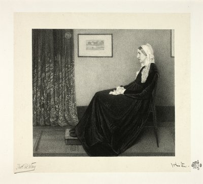 Arreglo en gris y negro: Retrato de la madre del artista, según Whistler de Thomas Robert Way