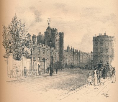 Vista general del Palacio de St. James, desde Pall Mall, 1902 de Thomas Robert Way
