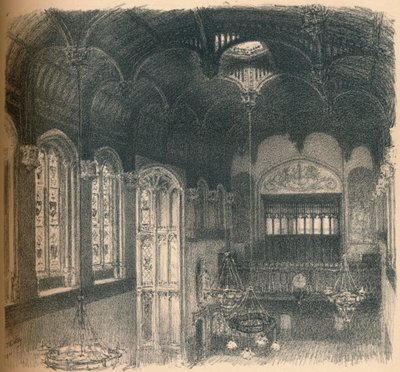 Interior de Crosby Hall, 1902 de Thomas Robert Way