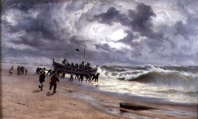 Lanzamiento del bote salvavidas de Thomas Rose Miles