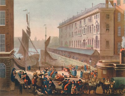 Billingsgate Fish Market de Thomas Rowlandson, Augustus Charles Pugin