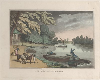 Una Vista cerca de Richmond, de Bocetos de la Naturaleza, 1822 de ThomasThomas Rowlandson, Joseph Constantine Stadler Thomas Rowlandson, Joseph Constantine Stadler