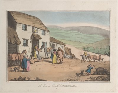 Vista de Camelford, Cornualles, de Bocetos de la Naturaleza, 1822 de ThomasThomas Rowlandson, Joseph Constantine Stadler Thomas Rowlandson, Joseph Constantine Stadler