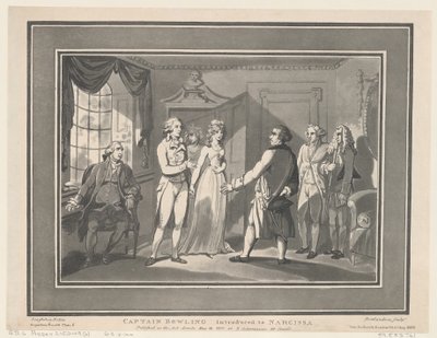 Capitán Bowling presentado a Narcissa de ThomasThomas Rowlandson, Joseph Constantine Stadler Thomas Rowlandson, Joseph Constantine Stadler