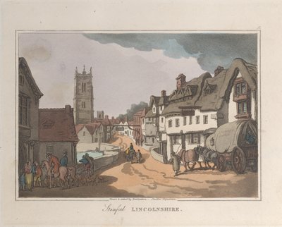 Stamford Lincolnshire, de Bocetos de la naturaleza, 1822 de ThomasThomas Rowlandson, Joseph Constantine Stadler Thomas Rowlandson, Joseph Constantine Stadler
