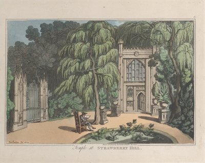Templo en Strawberry Hill, de Sketches from Nature de ThomasThomas Rowlandson, Joseph Constantine Stadler Thomas Rowlandson, Joseph Constantine Stadler
