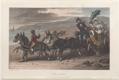 Las arenas, de Bocetos poéticos de Scarborough, 1813 de Thomas Rowlandson, Joseph Constantine Stadler, J. Bluck