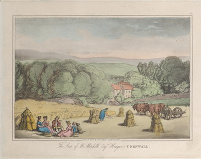 La residencia de M. Mitchell Esq. Hengar, Cornwall, de Bocetos de la naturaleza, 1822 de ThomasThomas Rowlandson, Joseph Constantine Stadler Thomas Rowlandson, Joseph Constantine Stadler
