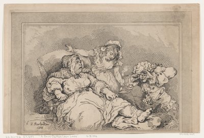 Una alcahueta en sus últimas piernas de Thomas Rowlandson