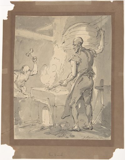 Un herrero de Thomas Rowlandson