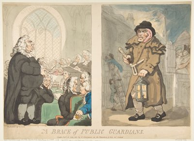 Un par de guardianes públicos, 10 de julio de 1800 de Thomas Rowlandson