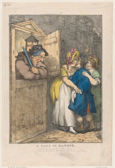 Un pastel en peligro, 20 de abril de 1806 de Thomas Rowlandson