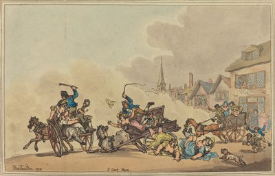 Una carrera de carros, 1788 de Thomas Rowlandson