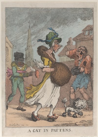 Un gato en zuecos, 1812 de Thomas Rowlandson