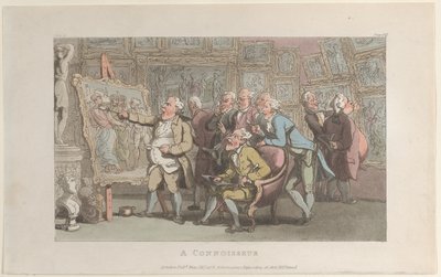 Un Conocedor, del Vicario de Wakefield, mayo de 1817 de Thomas Rowlandson