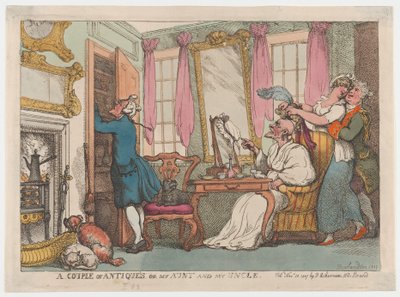 Un par de antigüedades o mi tía y mi tío, 20 de noviembre de 1807 de Thomas Rowlandson