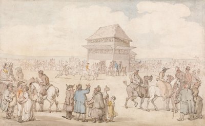 Una jornada hípica repleta de público de Thomas Rowlandson