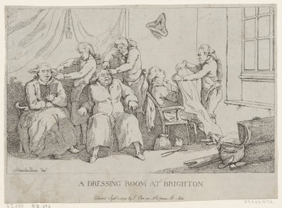 Un vestidor en Brighton, 1 de septiembre de 1790 de Thomas Rowlandson