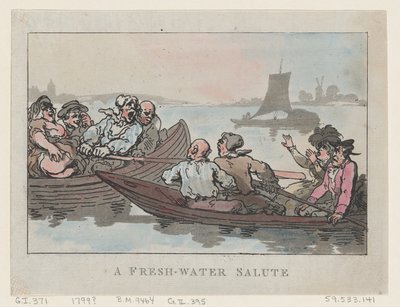 Un saludo de agua dulce de Thomas Rowlandson