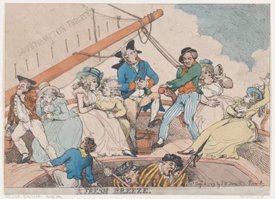 Una brisa fresca, 4 de agosto de 1789 de Thomas Rowlandson