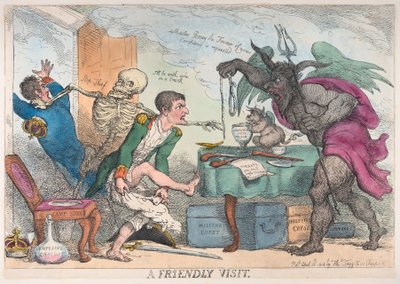 Una Visita Amistosa, 16 de abril de 1814 de Thomas Rowlandson