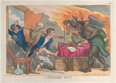Una visita amistosa, 16 de abril de 1814 de Thomas Rowlandson
