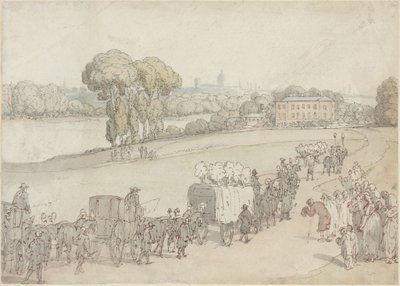 Un cortejo fúnebre de Thomas Rowlandson