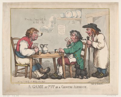 Un juego de Put en una taberna de campo, 10 de agosto de 1799 de Thomas Rowlandson