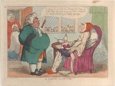 ¡Se va! ¡Se va!!!, 10 de junio de 1809 de Thomas Rowlandson