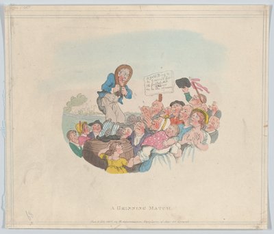 Una competencia de sonrisas, 1 de febrero de 1803 de Thomas Rowlandson