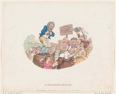 Una competencia de sonrisas, 1 de febrero de 1803 de Thomas Rowlandson