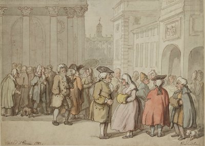 Un grupo dibujado en Roma, 1770-1820 de Thomas Rowlandson