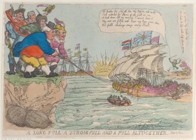 Un tirón largo, un tirón fuerte y un tirón juntos, 25 de noviembre de 1813 de Thomas Rowlandson