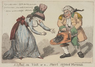 Una visita al hospital tras el parto, o un error por falta de visión de Thomas Rowlandson