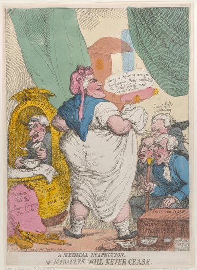 Una inspección médica o los milagros nunca cesarán, 15 de septiembre de 1814 de Thomas Rowlandson