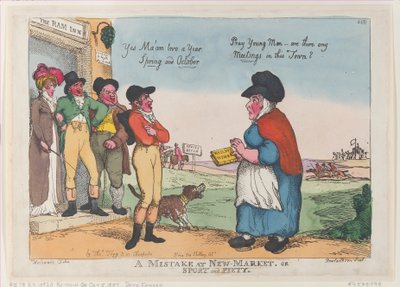 Un Error en New Market, o Deporte y Piedad de Thomas Rowlandson