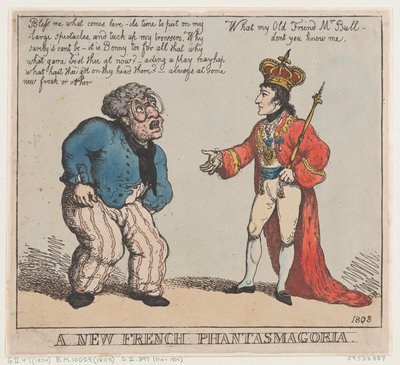 Una nueva fantasmagoría francesa, 1803 de Thomas Rowlandson