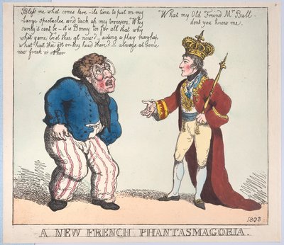 Una nueva fantasmagoría francesa, 1803 de Thomas Rowlandson