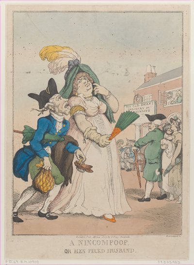 Un tonto, o marido dominado, 24 de abril de 1807 de Thomas Rowlandson