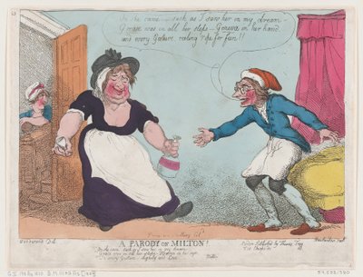 Una parodia de Milton, 1807 de Thomas Rowlandson