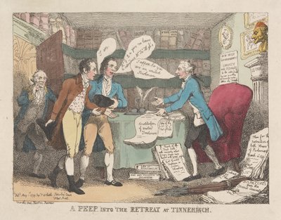 Un vistazo al retiro de Tinnehinch de Thomas Rowlandson