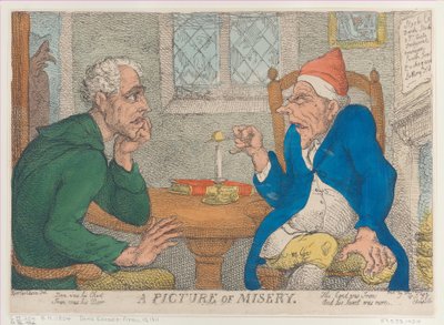 Un cuadro de miseria, 10 de abril de 1811 de Thomas Rowlandson