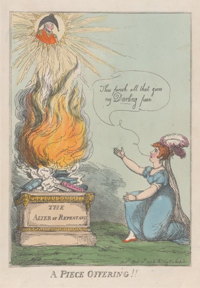 Una oferta de paz!! Memorias, vida, cartas, etc. de M. A. Clarke, 22 de abril de 1809 de Thomas Rowlandson