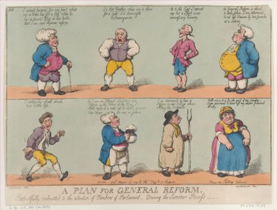 Un plan para la reforma general, respetuosamente presentado a la atención de los miembros, 29 de agosto de 1809 de Thomas Rowlandson