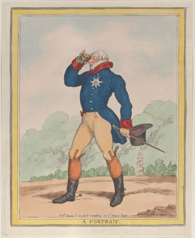 Retrato del Duque de Cumberland de Thomas Rowlandson